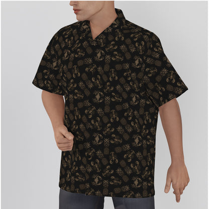 Lobster, Crab, and Pineapple Button Up