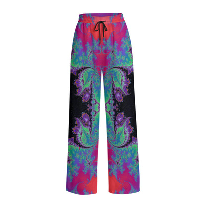 Neon Fractal Flow Pants