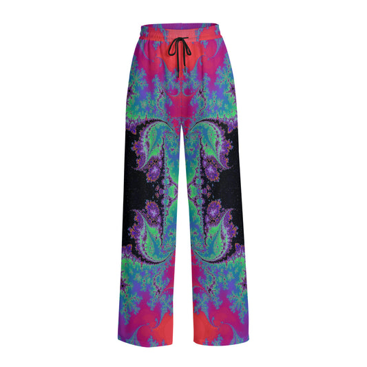 Neon Fractal Flow Pants