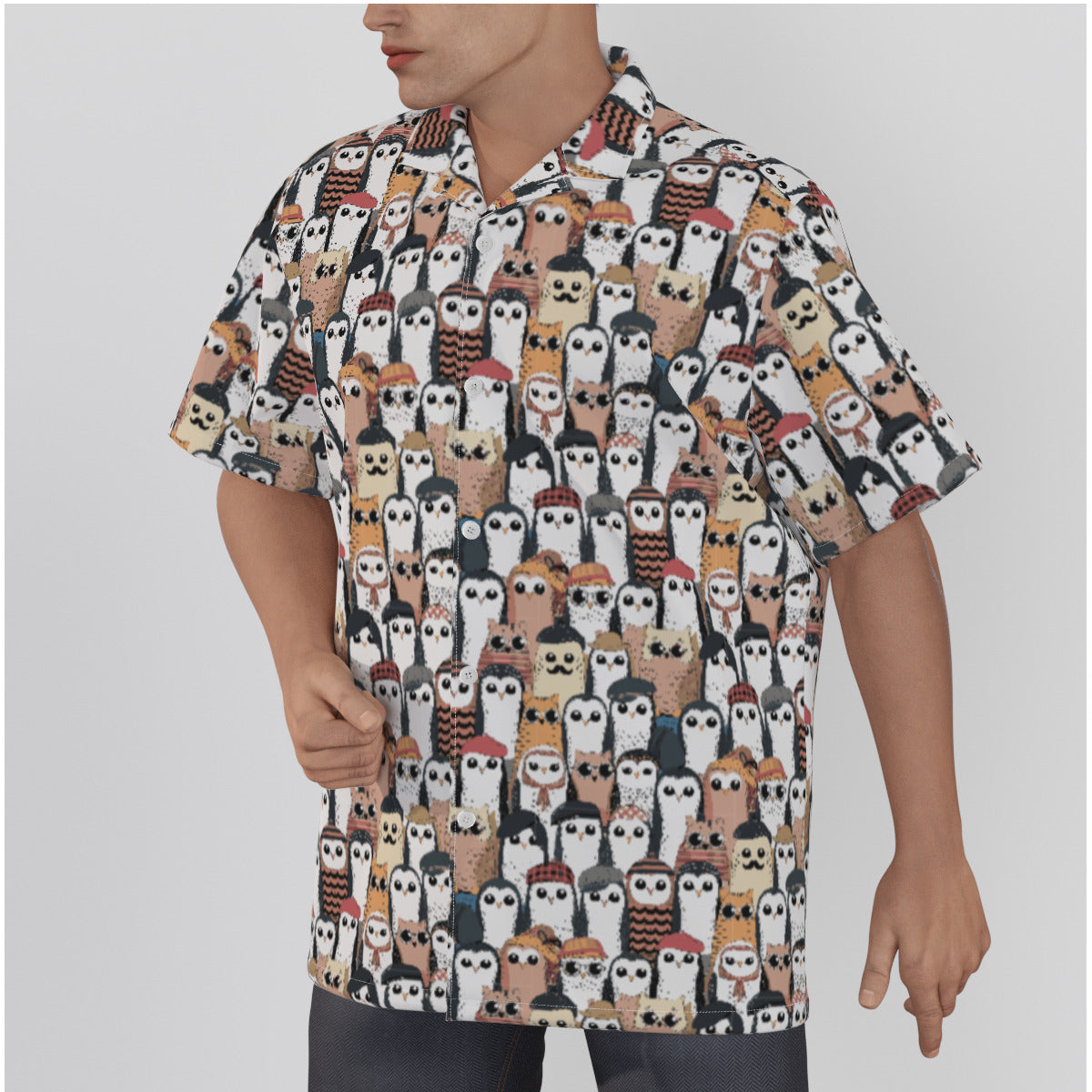 Owls or Cats? Button-Up