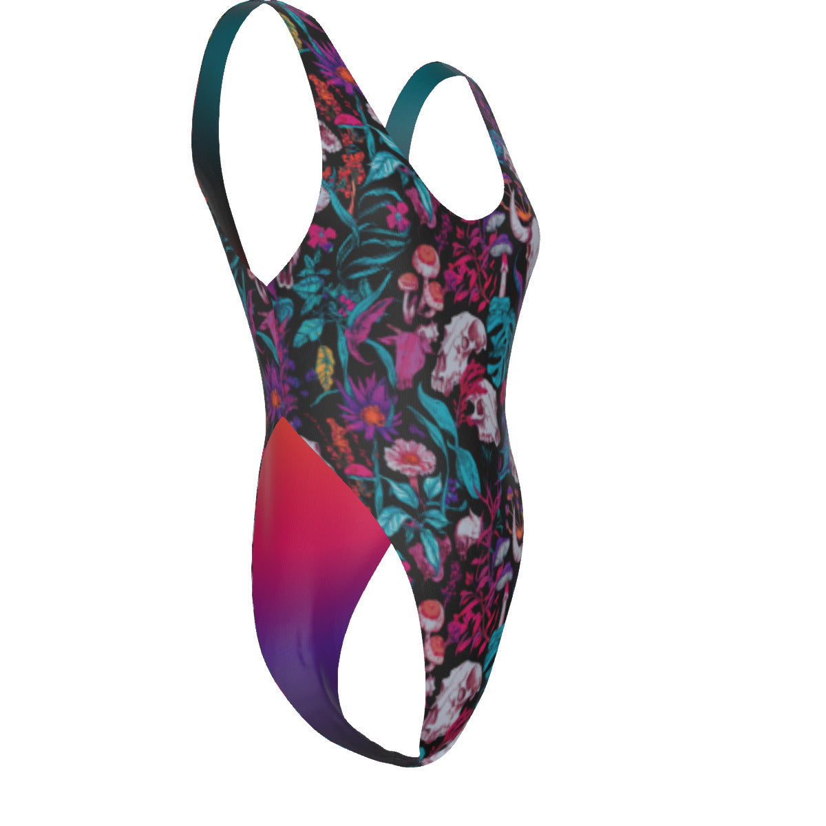 "Beautiful Decay" Women's One-piece Swimsuit | Double-sides Printed