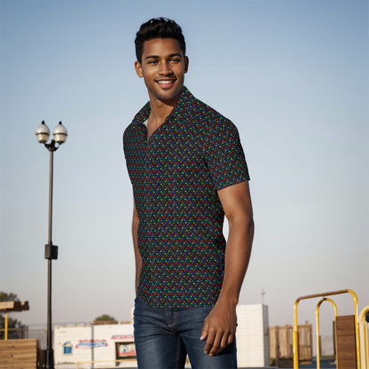 RGB Pixels Button-Up