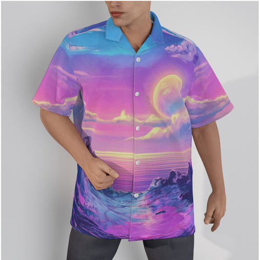 Cosmic Surf Paradise Hawaiian Shirt
