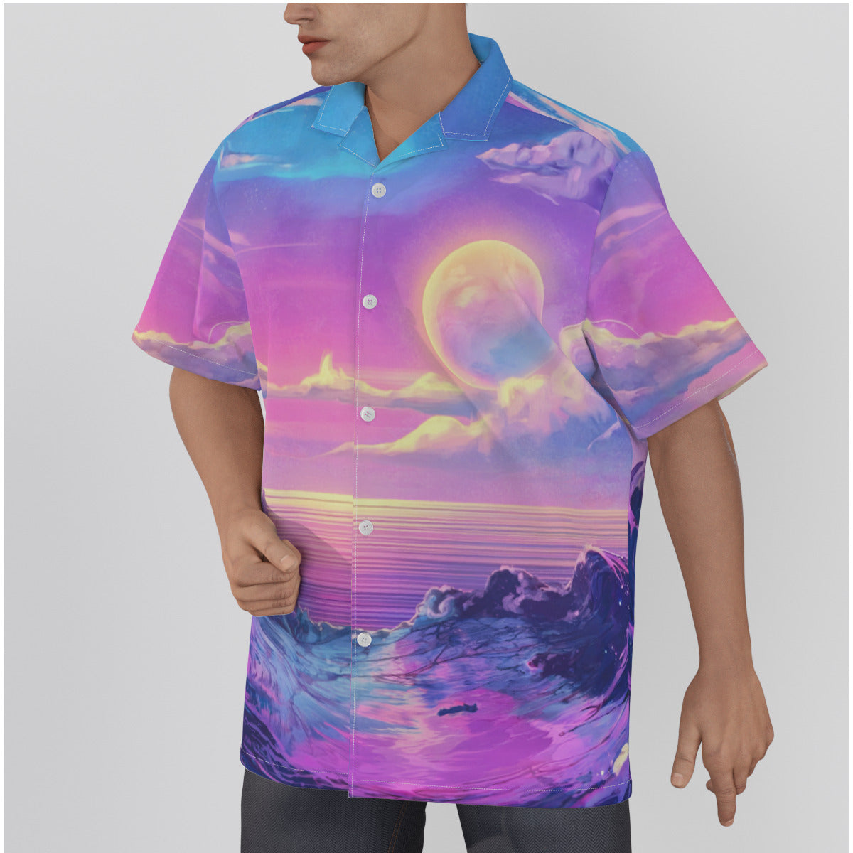 Cosmic Surf Paradise Hawaiian Shirt