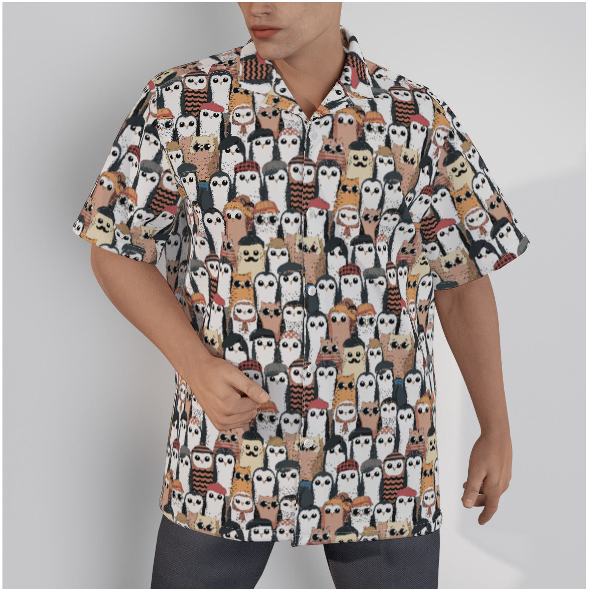 Owls or Cats? Button-Up