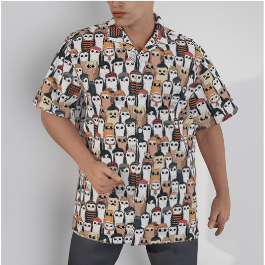 Owls or Cats? Button-Up