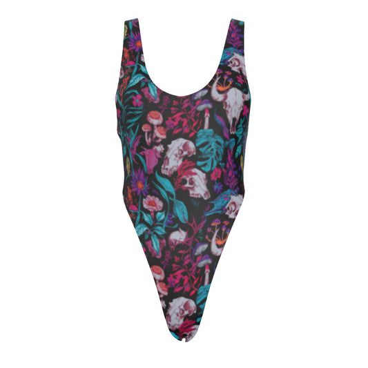 "Beautiful Decay" Women's One-piece Swimsuit | Double-sides Printed