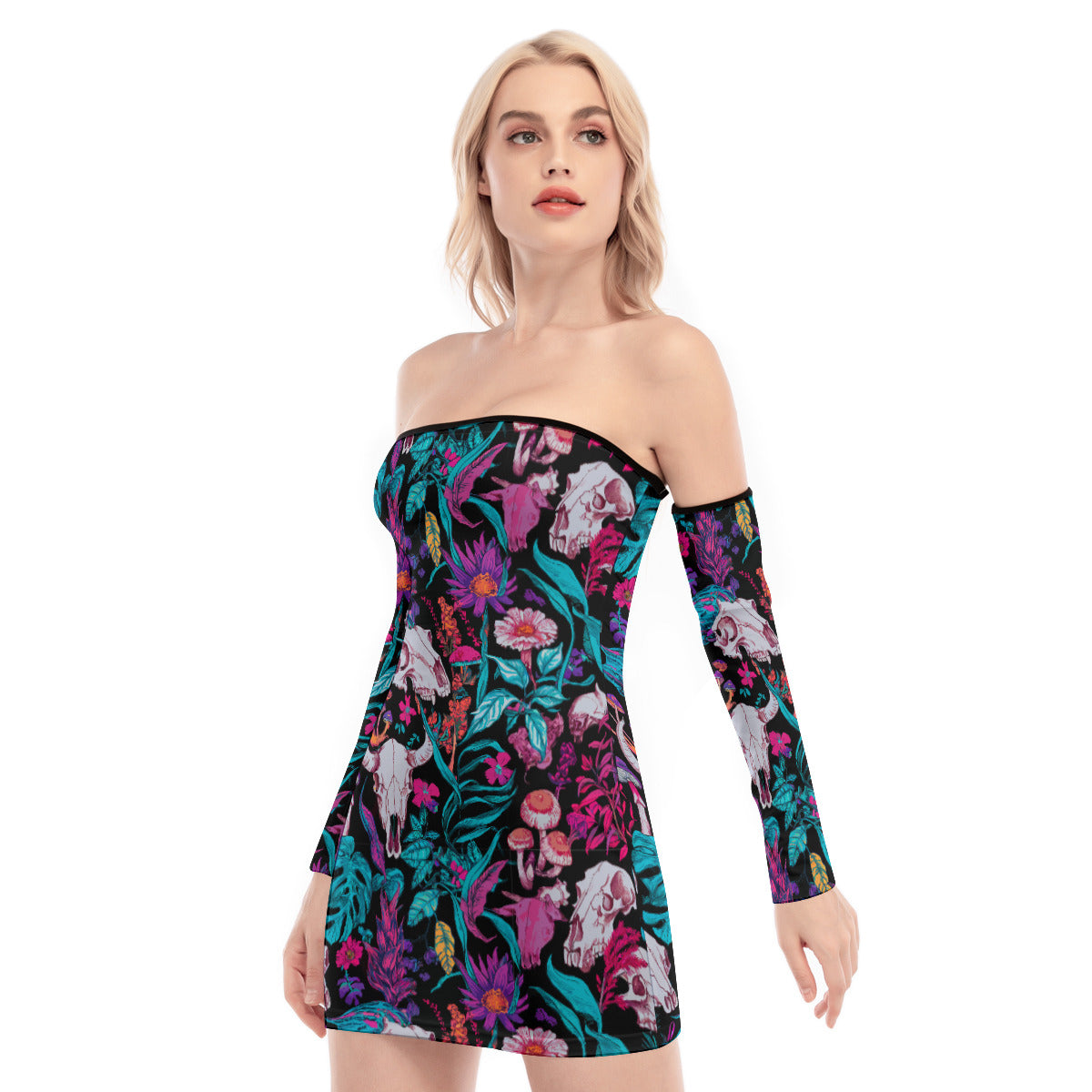 Beautiful Decay Off-shoulder Back Lace-up Dress