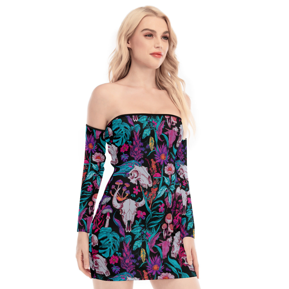 Beautiful Decay Off-shoulder Back Lace-up Dress