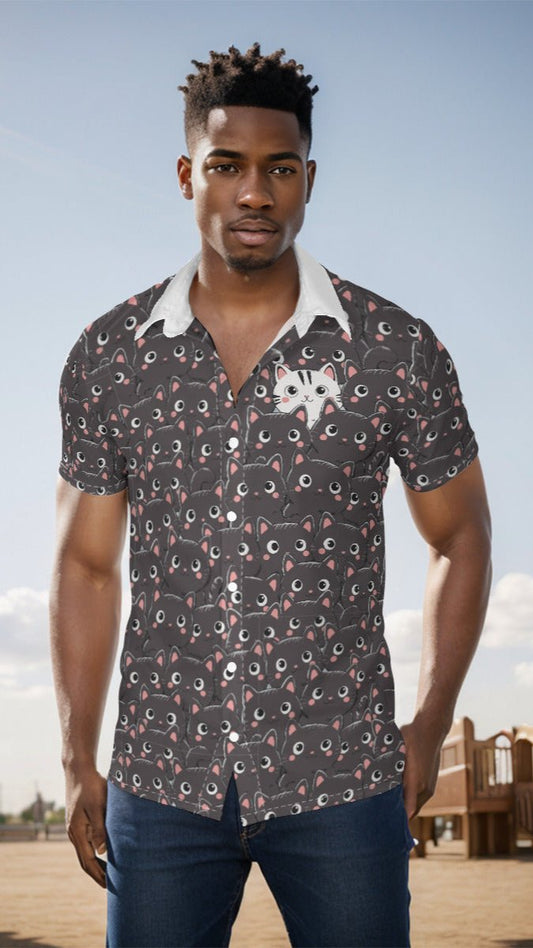 "Uniqkitty" button-up
