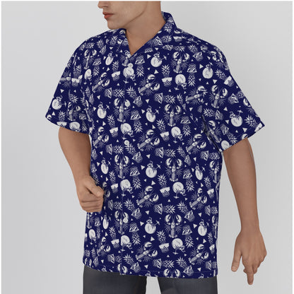 Lobster, Pineapple, and Coconut Summer Button-up