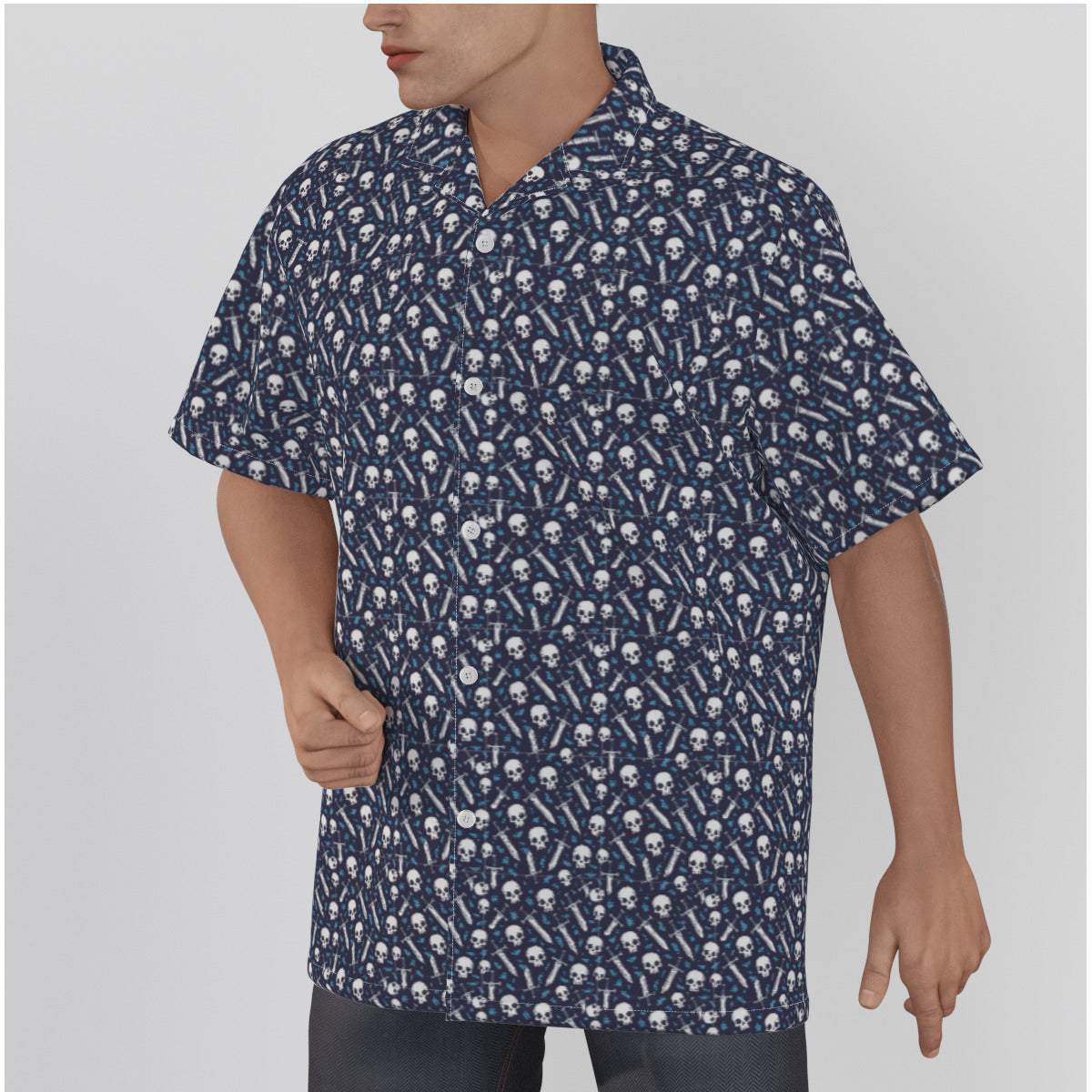 Skullz 'n Swordz Button-Up