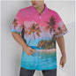Pastel Palms Getaway Button-up