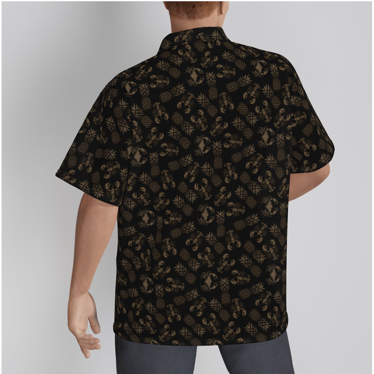 Lobster, Crab, and Pineapple Button Up