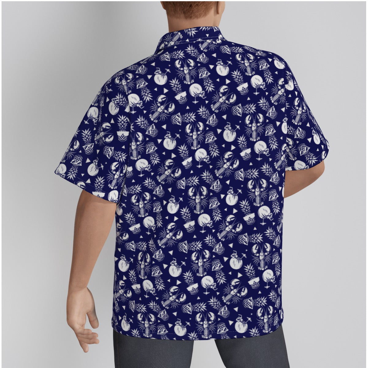 Lobster, Pineapple, and Coconut Summer Button-up