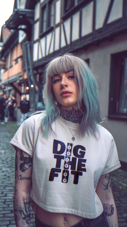 Logo Crop Tee - Off White