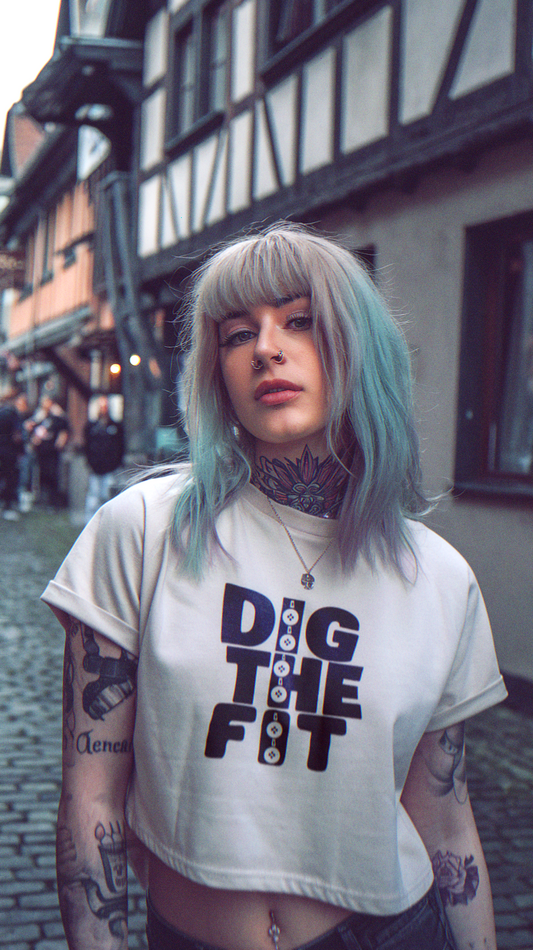 Logo Crop Tee - Off White