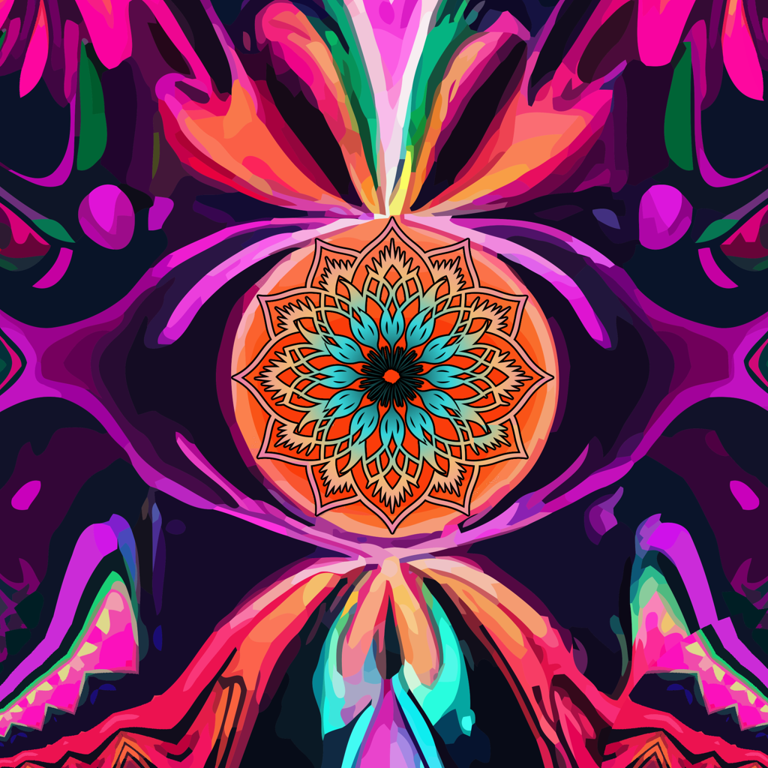 Fractal Fever Hoodie Blanket